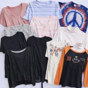 Women’s Size L Tops Bundle | 10 Pieces | Mixed Brands | Closet Cleanout